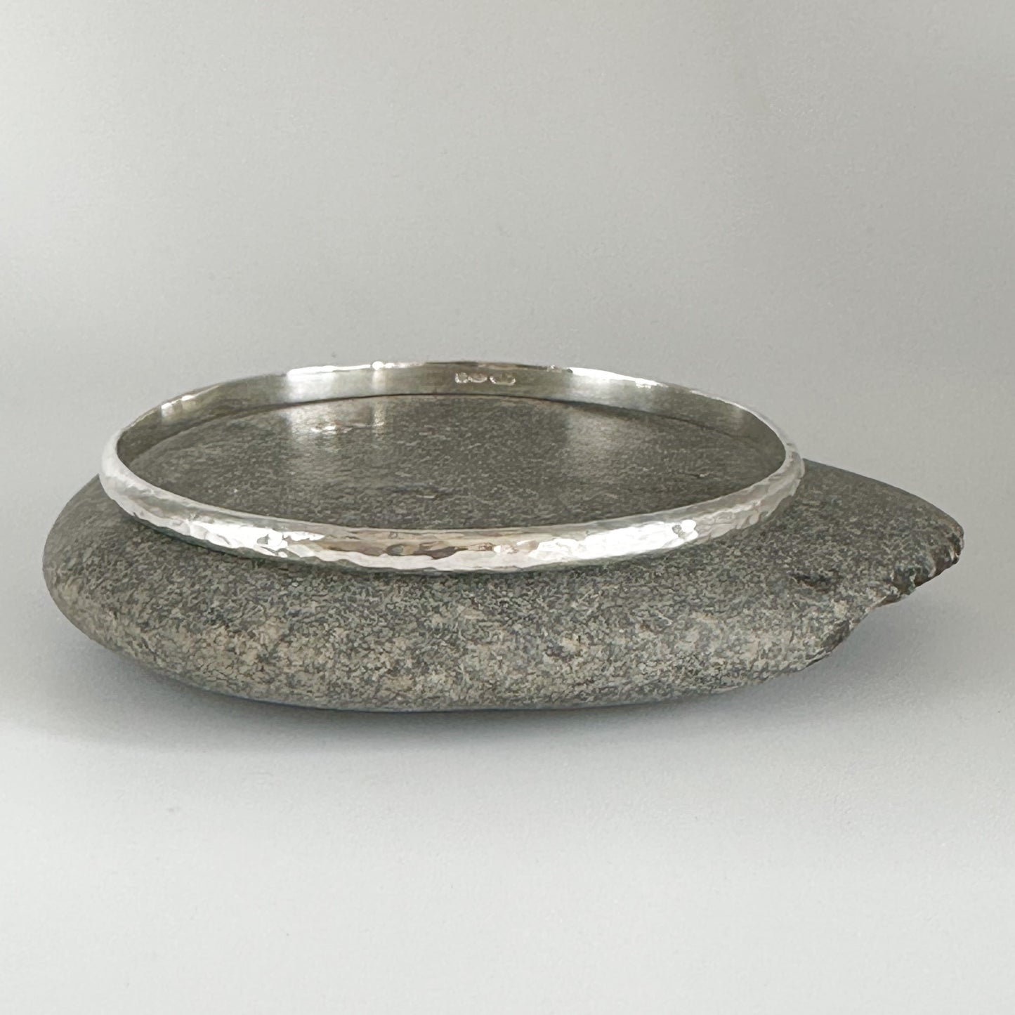 Hammered Sterling Silver Bangle