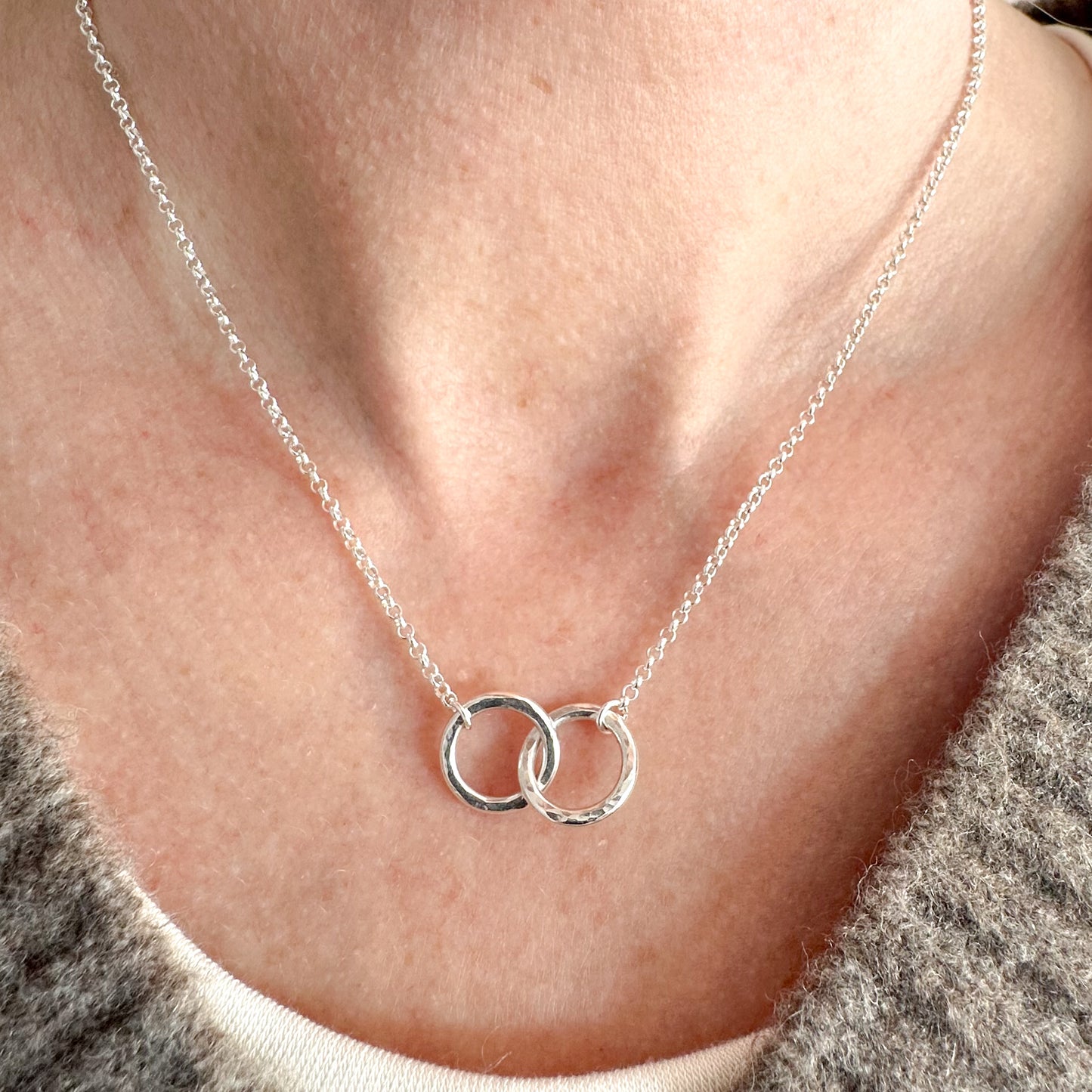 Mini Interlocking Circles Necklace