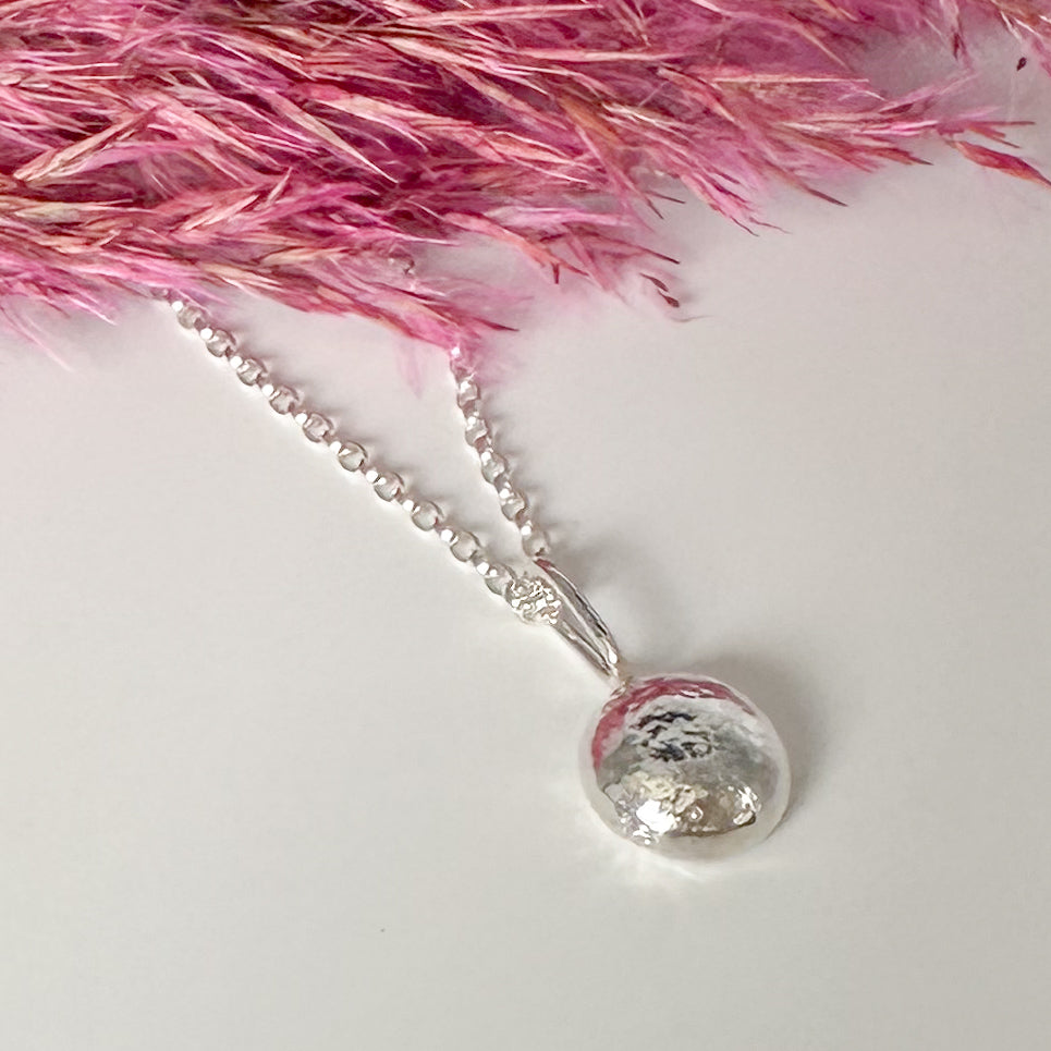 Sterling Silver Pebble Necklace