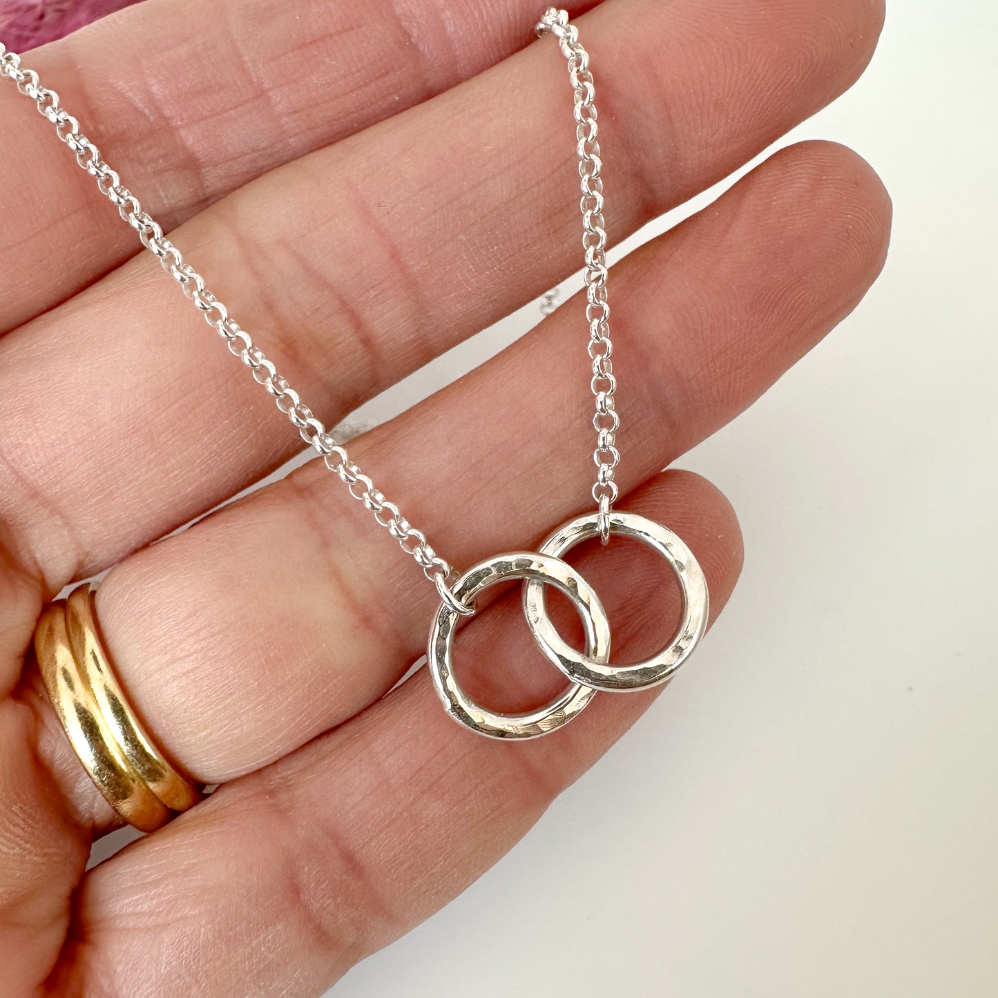 Mini Interlocking Circles Necklace