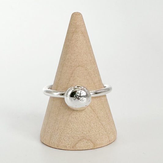 Silver Pebble Ring