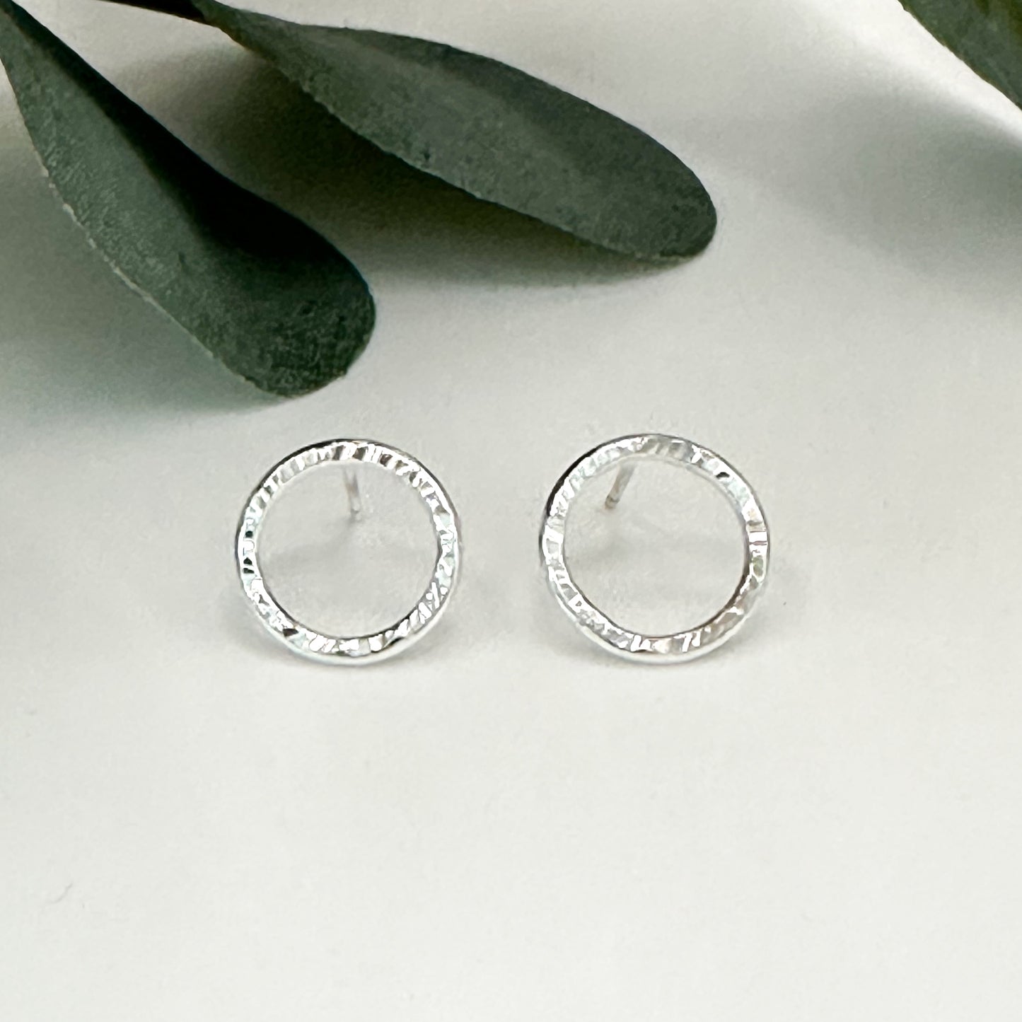 Hammered Halo Studs
