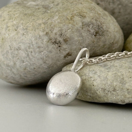 Sterling Silver Pebble Necklace