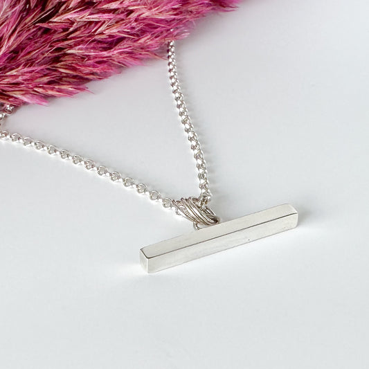 Chunky Square T-Bar Necklace