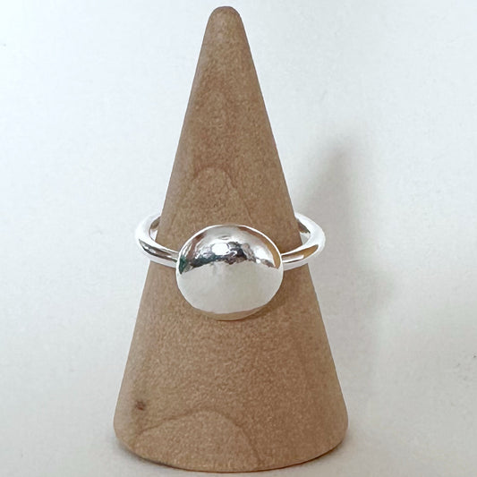 Silver Pebble Ring