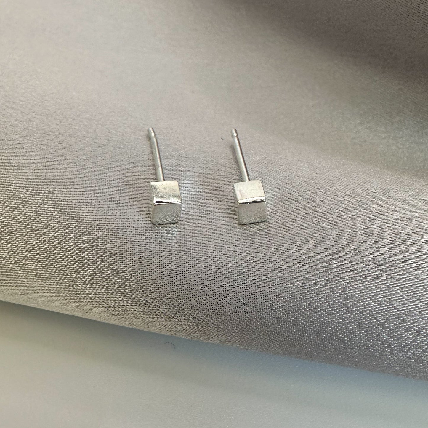 Square Sterling Silver Studs