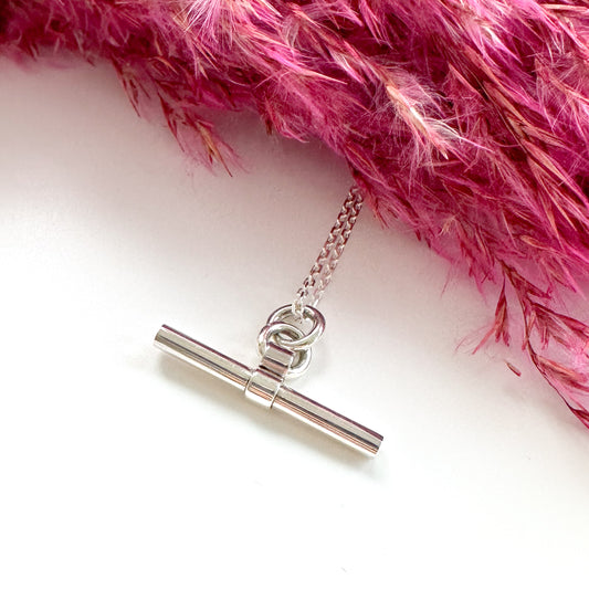 T-Bar Necklace - Sterling Silver