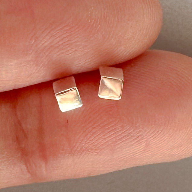 Square Sterling Silver Studs