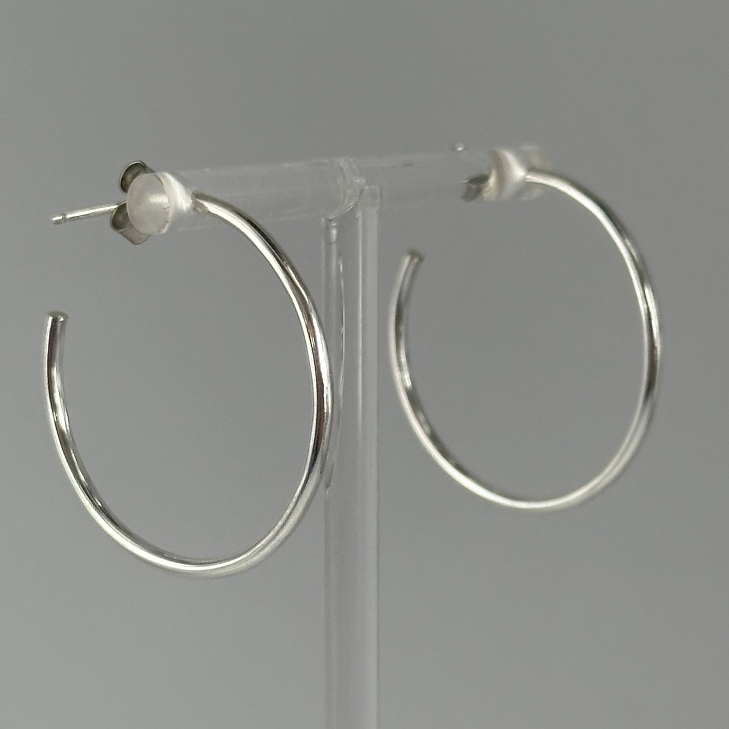 Sterling Silver 30mm Hoops