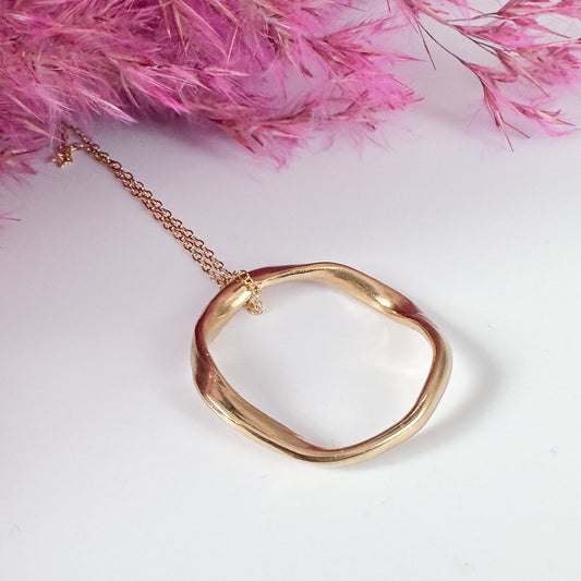 Ribbon Necklace - Gold Vermeil