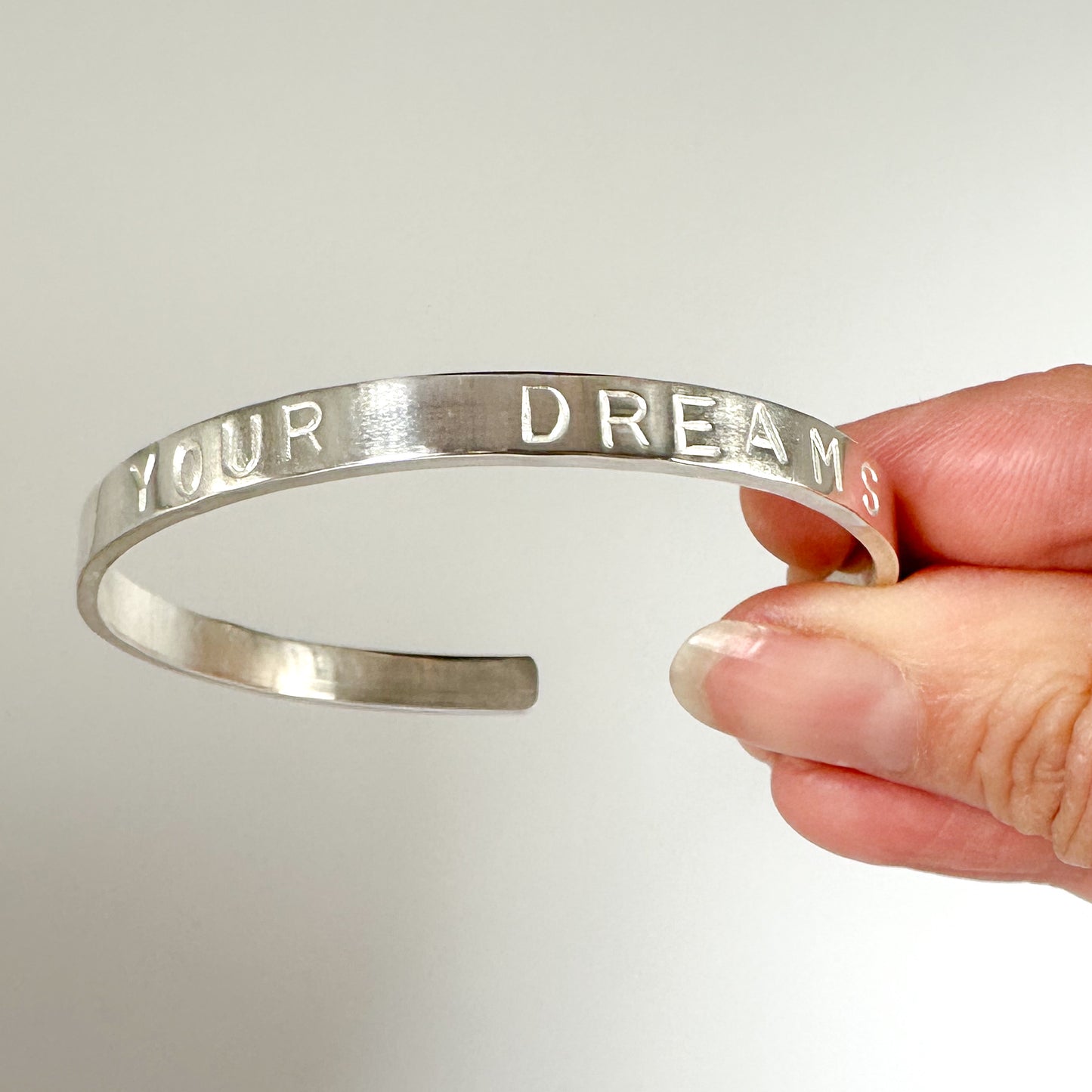 Personalised Sterling Silver Cuff Bangle