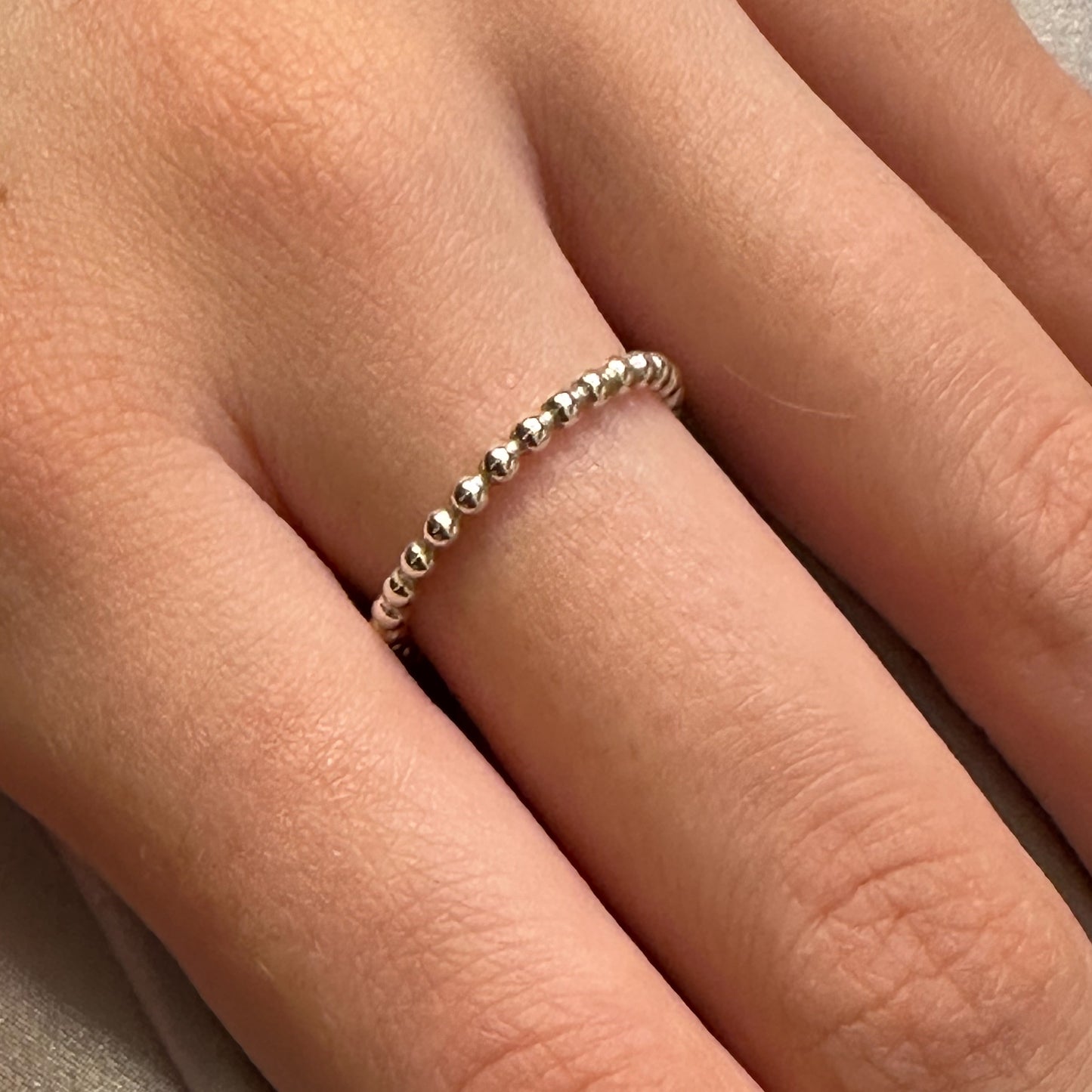 Sterling Silver Dot Stacking Ring