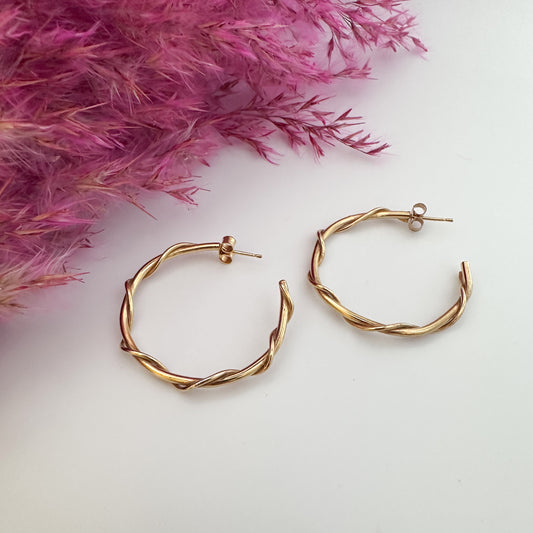 Entwined Hoops - Gold Vermeil