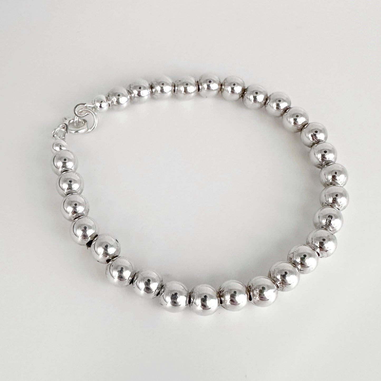 Silver Bead Bracelet