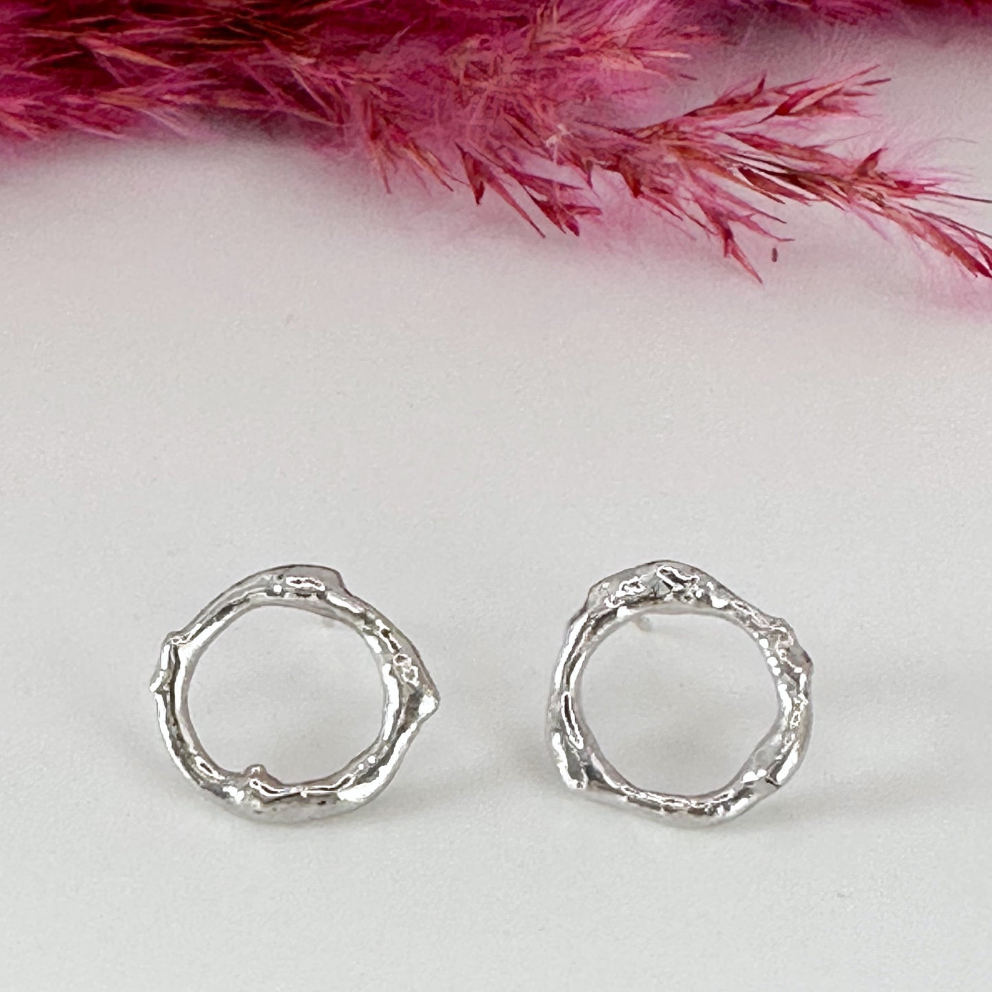 Molten Halo Stud Earrings